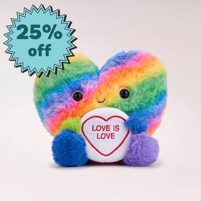 Swizzels Love Hearts Rainbow Love is Love Soft Toy