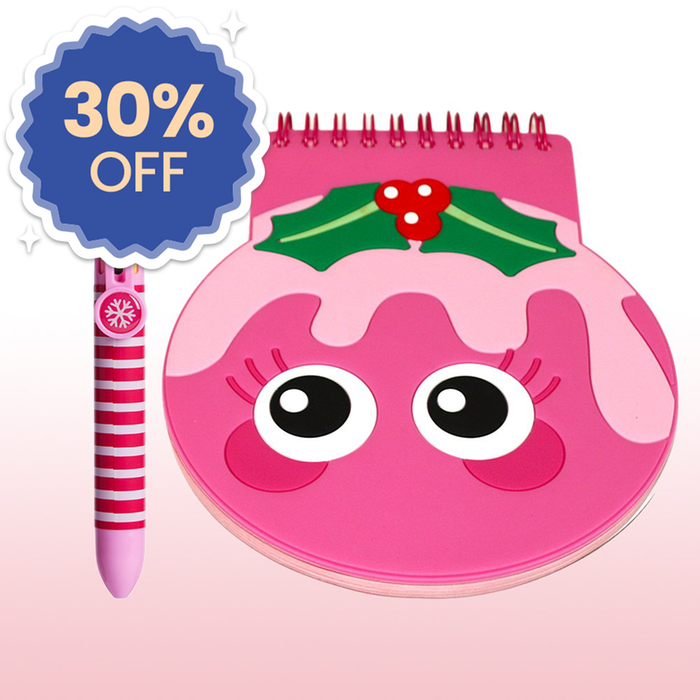 Christmas Pud Jotter & Pens Bundle 