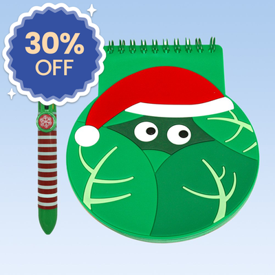 Christmas Sprout Jotter & Pen Bundle