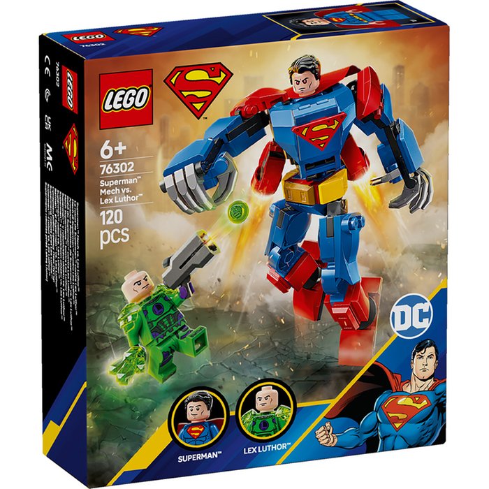 LEGO DC Superman Mech vs. Lex Luthor Toy Set (76302)