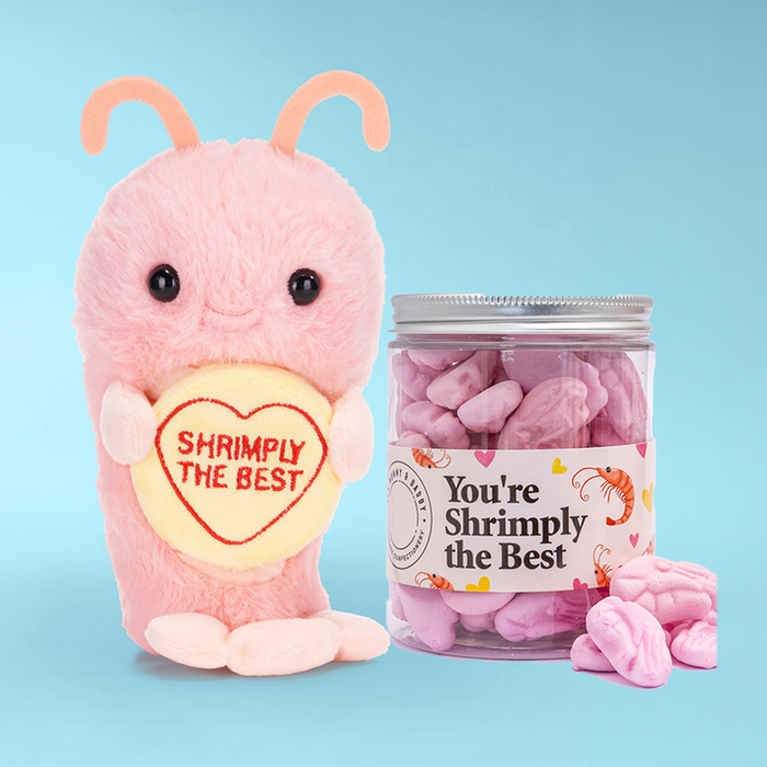 Shrimply The Best Sweet Tub & Love Hearts Plush