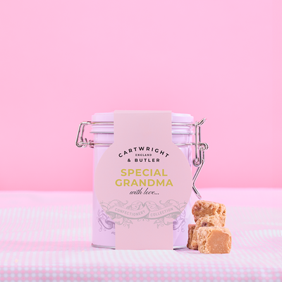 Cartwright & Butler For Grandma Strawberry & Clotted Cream Fudge Tin