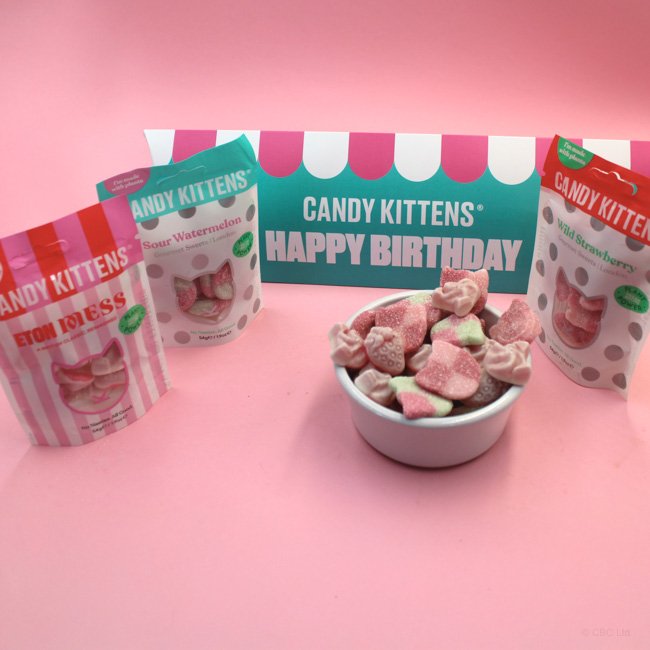 Candy Kittens Happy Birthday Mixed Sweets 