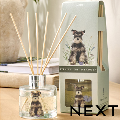 NEXT Stanley the Schnauzer Pure Linen 70ml Fragranced Diffuser