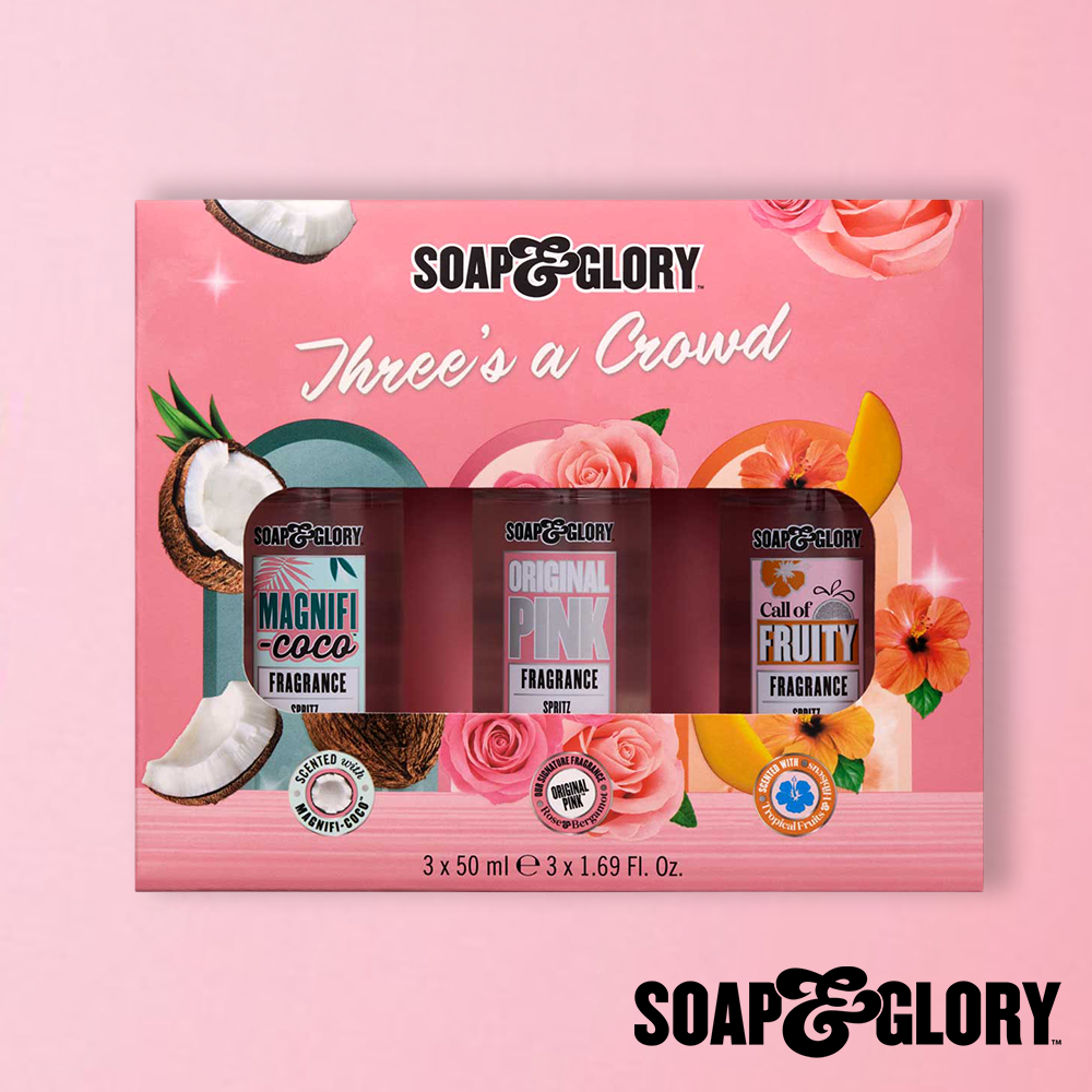 Soap & Glory Three's A Crowd 3 Piece Mini Gift Set
