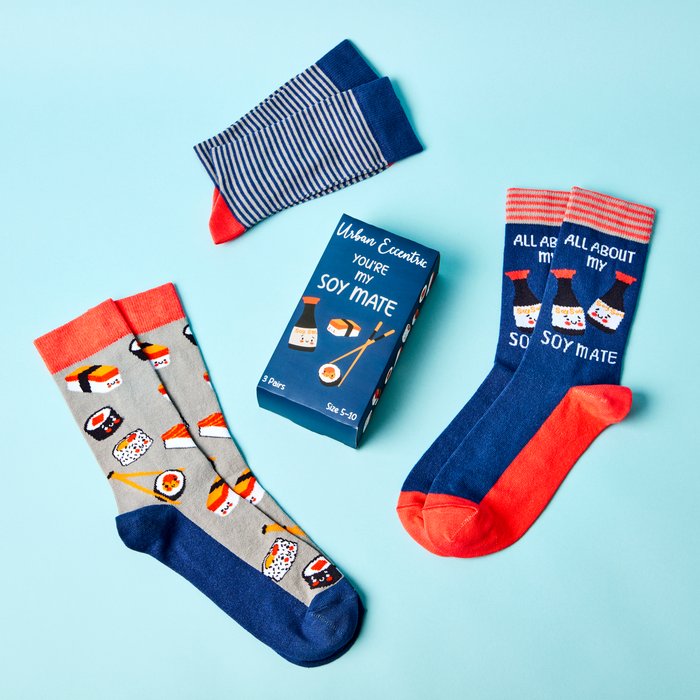 Unisex You're My Soy Mate Socks Gift Set