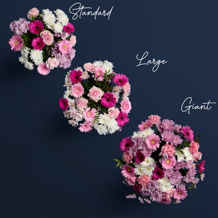Cerise Germini and Pink Carnation Bouquet