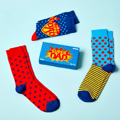 Men's Super Dad Socks Gift Set