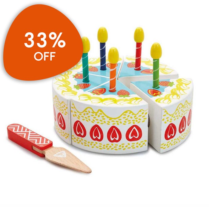 Early Learning Centre Wooden Birthday Cake