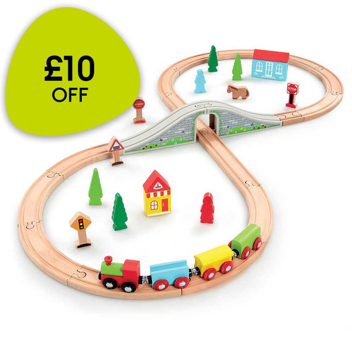 Early Learning Centre Wooden Little Town Train Set