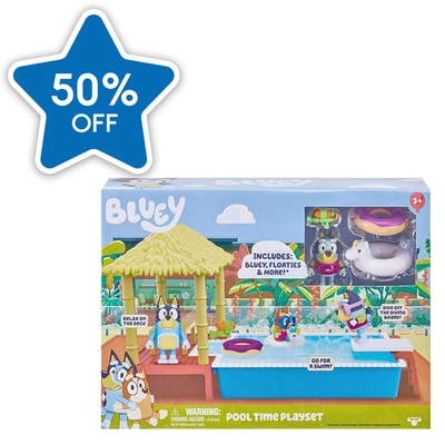 Bluey Pool Time Fun Playset