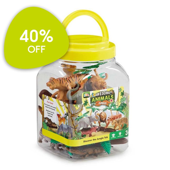 Awesome Animals Discover the Jungle Figure Tub