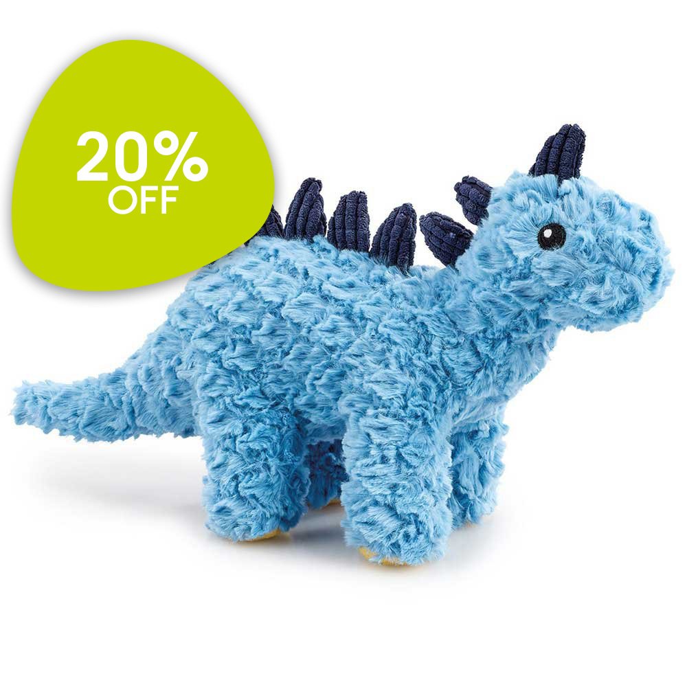 Jurassic World Stegosaurus Small Sound Plush Dinosaur Toy - About 7 Inches, Makes Real Dino Sounds