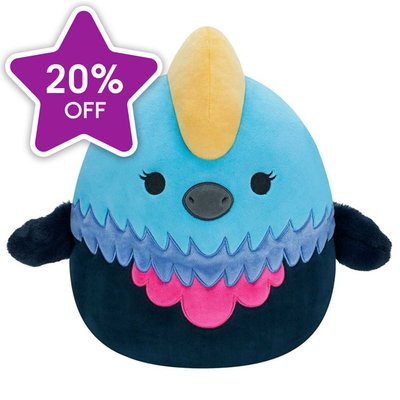 Original Squishmallows Melrose the Cassowary 12  Soft Toy 