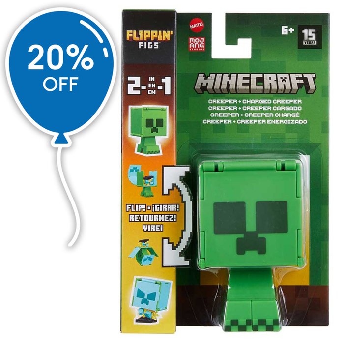 Minecraft Flippin' Figs Figure (Styles Vary)