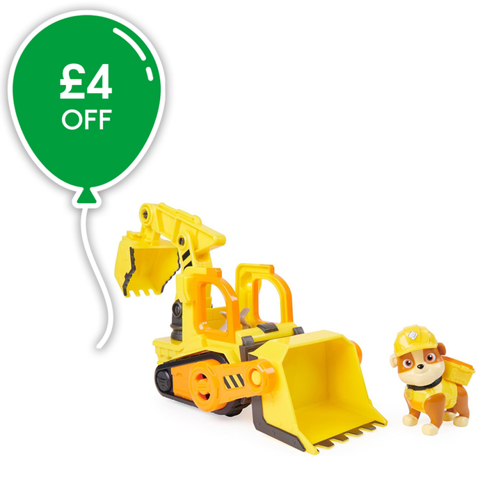Paw Patrol Rubble and Crew Rubble's Bulldozer Vehicle and Figure