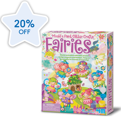 Mould & Paint Glitter Crafts Fairies Craft Set