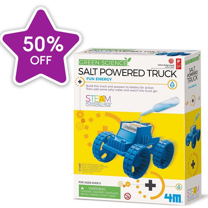 Green Science Salt Powered Truck STEM Set