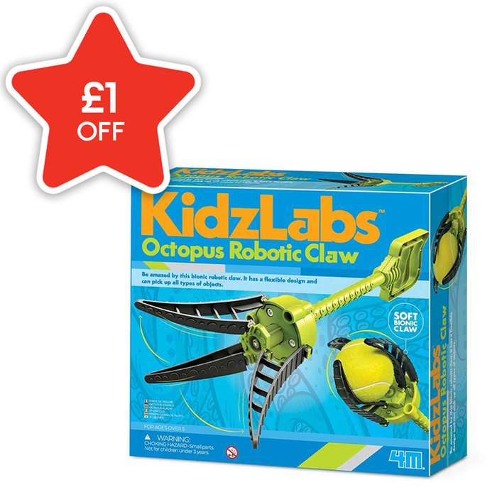 KidzLabz Octopus Robotic Claw STEM Set