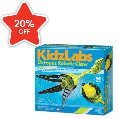 KidzLabz Octopus Robotic Claw STEM Set