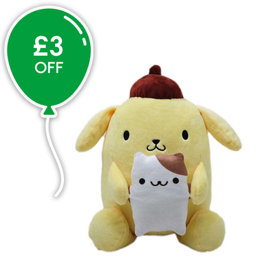 Hello Kitty Pompompurin 28cm Soft Toy