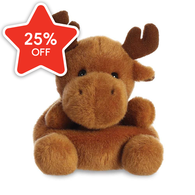Palm Pals Cinnamon Reindeer 13cm Soft Toy