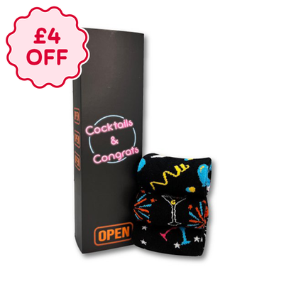 Cocktails & Congrats Adults 3pk Socks