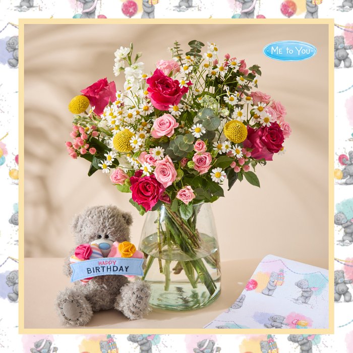 Tatty Teddy Birthday Bouquet and Plush Gift Set