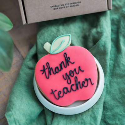 Thank You Teacher Apple Vanilla Biscuit Gift Set