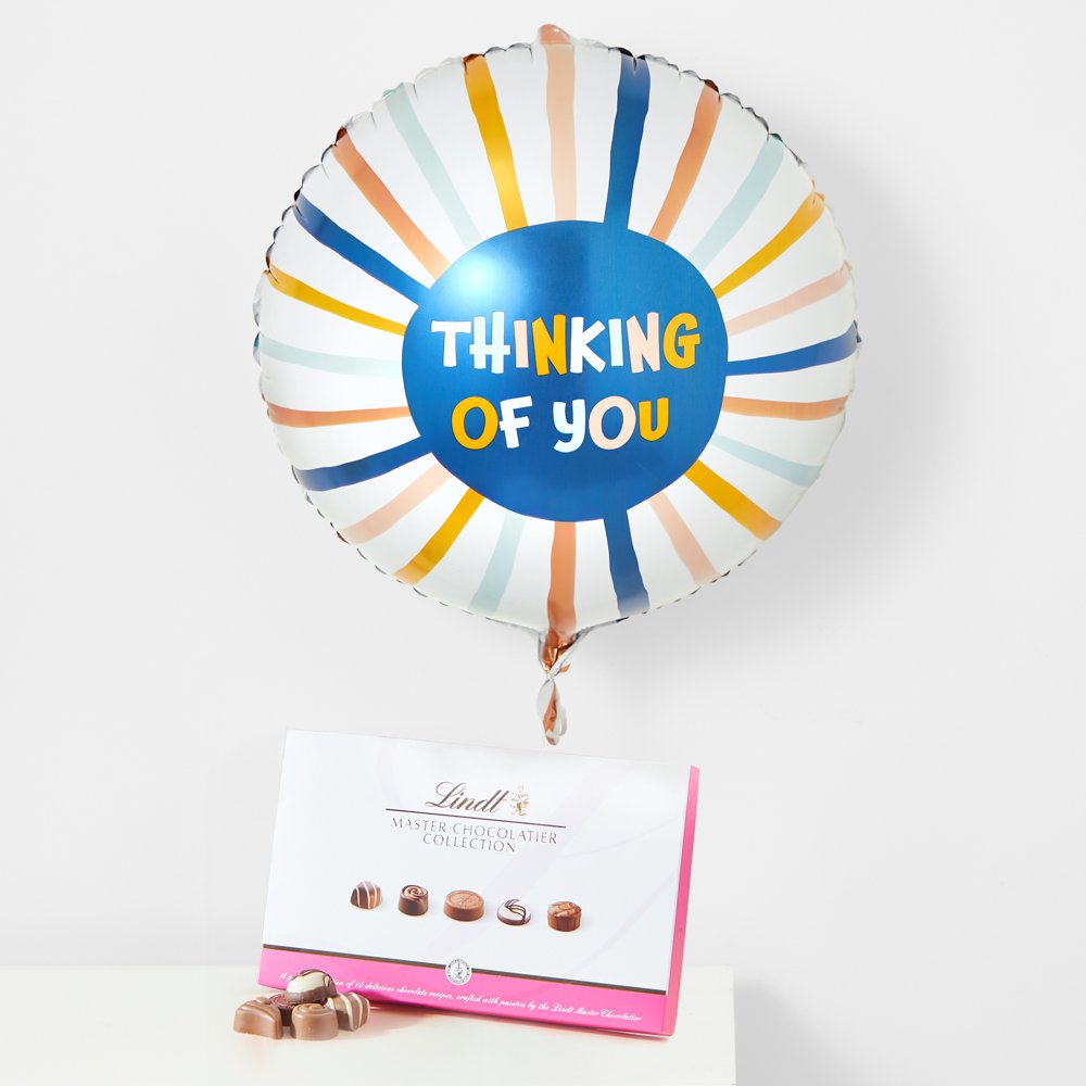 Thorntons Thinking Of You Balloon & Lindt Chocolates
