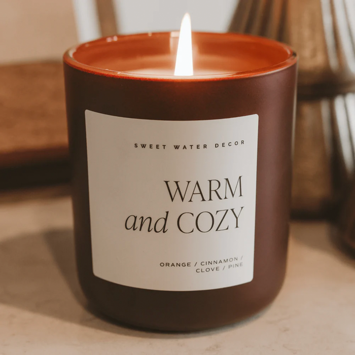 Warm and Cozy Candle 15oz by Sweet Water Decor