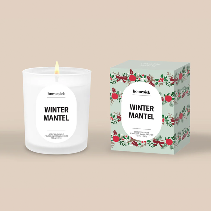 Winter Mantel Candle 13oz By Homesick