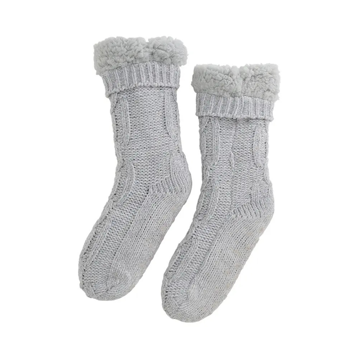 Chenille Sherpa Lounge Socks