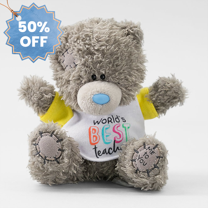 Tatty Teddy 10cm Worlds Best Teacher Bear