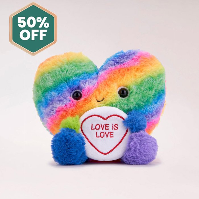 Swizzels Love Hearts 18cm Rainbow Love is Love