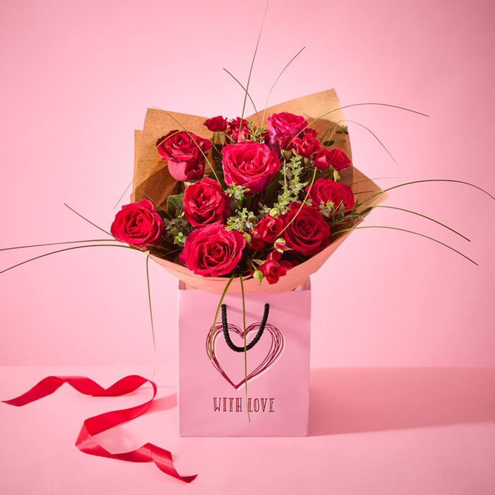 The With Love Bouquet & Gift Bag