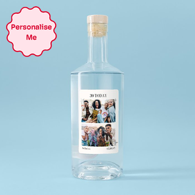 Personalised Photo Upload Milestone Birthday Today Vodka