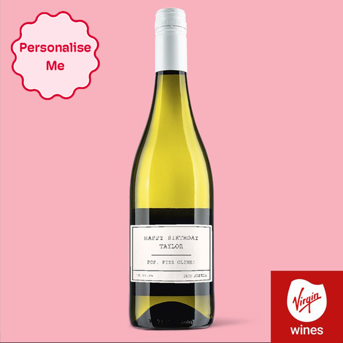 Personalised Happy Birthday Pinot Grigio 75cl