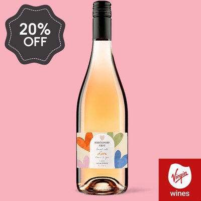 Personalised Happy Birthday Rose Wine 75cl
