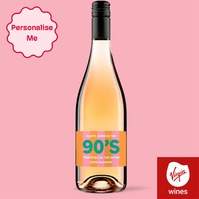 Personalised Milestone Rose Wine 75cl