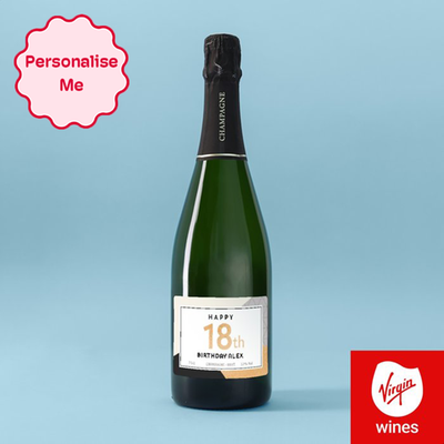 Personalised 18th Birthday Champagne 75cl