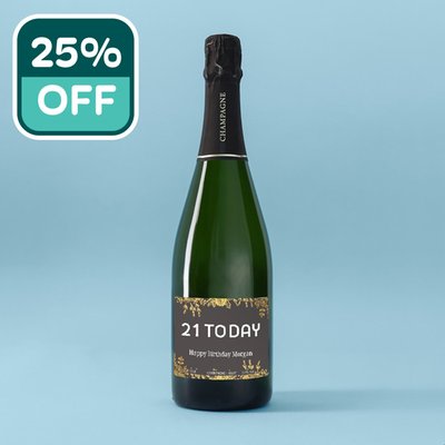Personalised Birthday Milestone Champagne 75cl