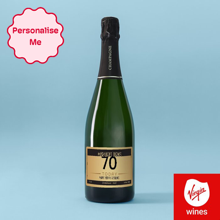 Personalised Birthday Milestone Champagne 75cl