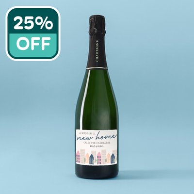 Personalised New Home Champagne 75cl