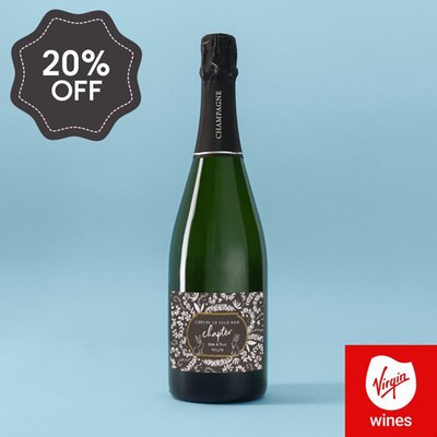 Personalised Cheers To Your New Chapter Champagne 75cl