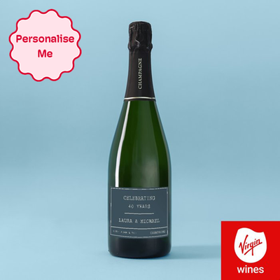 Personalised Anniversary Milestone Champagne 75cl