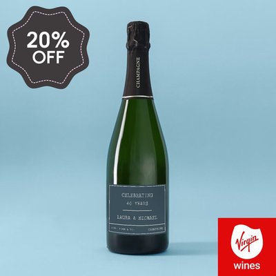 Personalised Anniversary Milestone Champagne 75cl