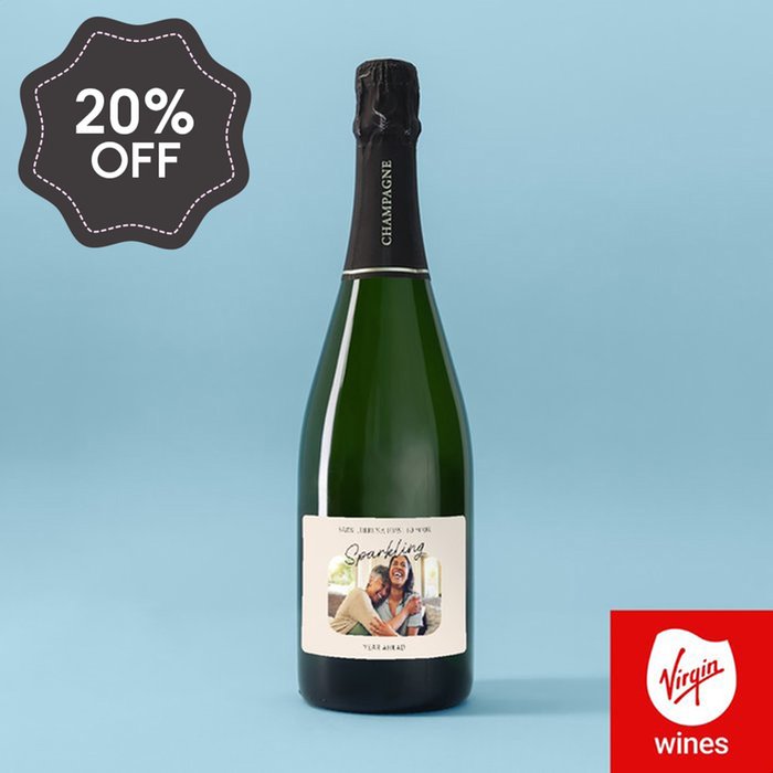 Personalised Happy Birthday Champagne 75cl