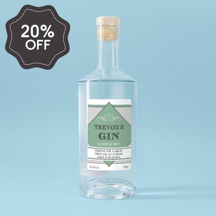 Personalised Gin Birthday 70cl