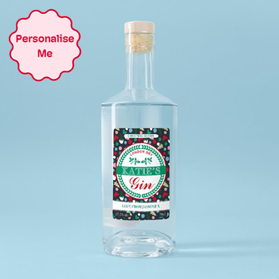 Personalised Christmas Gin 70cl